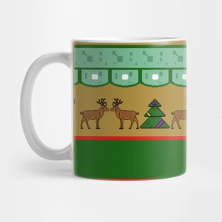 Pixel Perfect Christmas: Festive Pattern Joy Mug